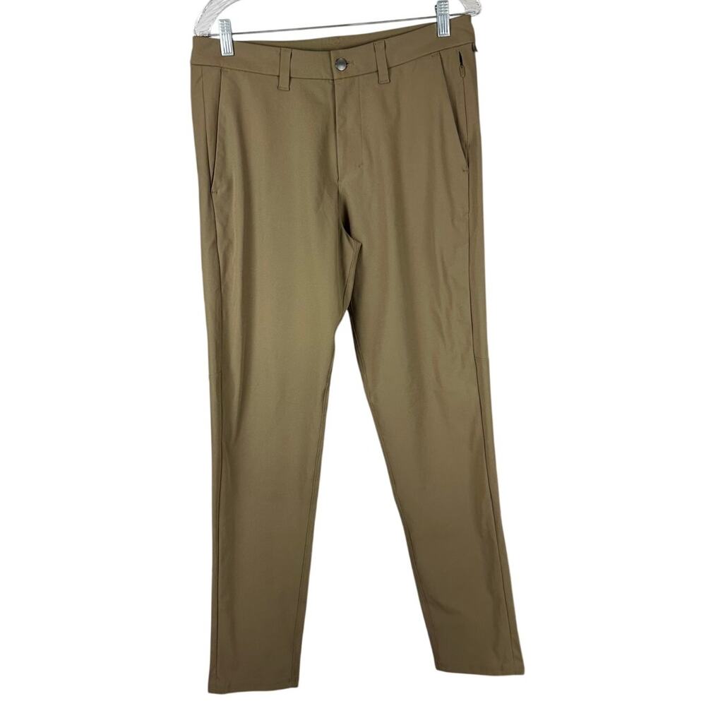 Lululemon Commission Pant Slim Warpstreme Khaki Men's Size 32 x 31 EUC